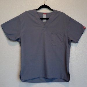 Dickies Grey Women's Size M Scrub Top